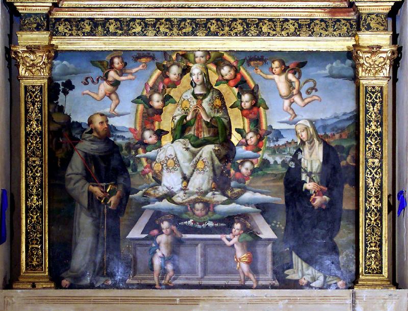 47-Pacchiarotti G. (1509), Madonna Assunta tra San Francesco e Santa Caterina-beweb